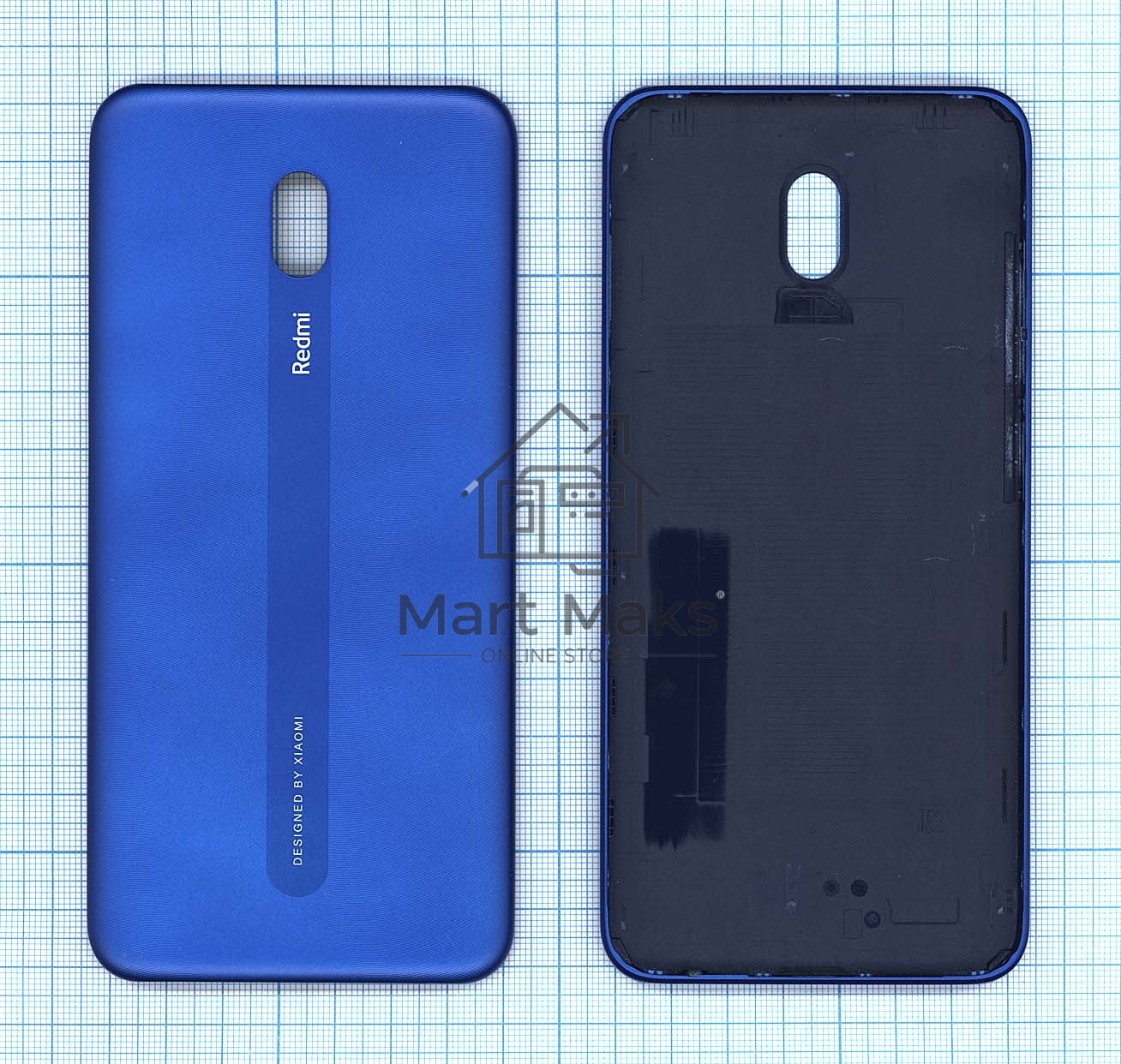 Задняя крышка для Xiaomi Redmi 8A синяя