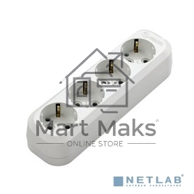 Колодка удлинителя 4 гнезда с заземлением MAKEL MGP151
