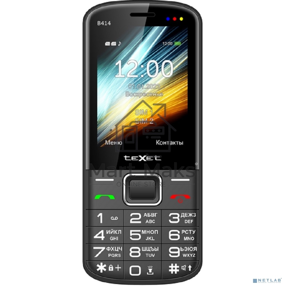 Мобильный телефон TeXet TM-B414 Black