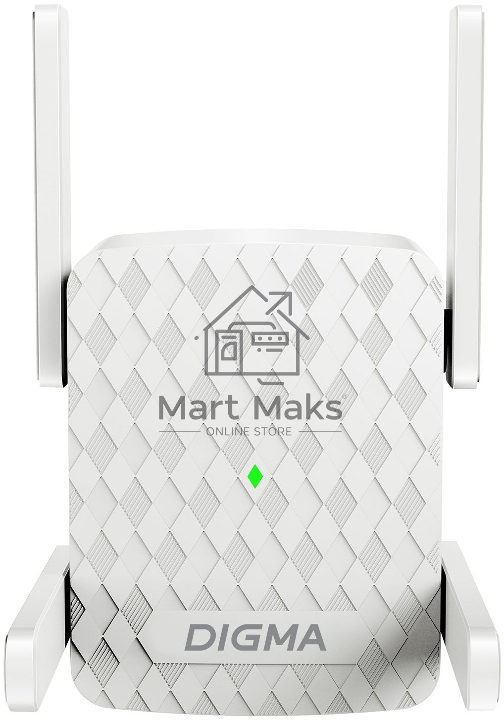 Повторитель беспроводного сигнала Digma D-WR400 AC1200 10/100BASE-TX/Wi-Fi белый
