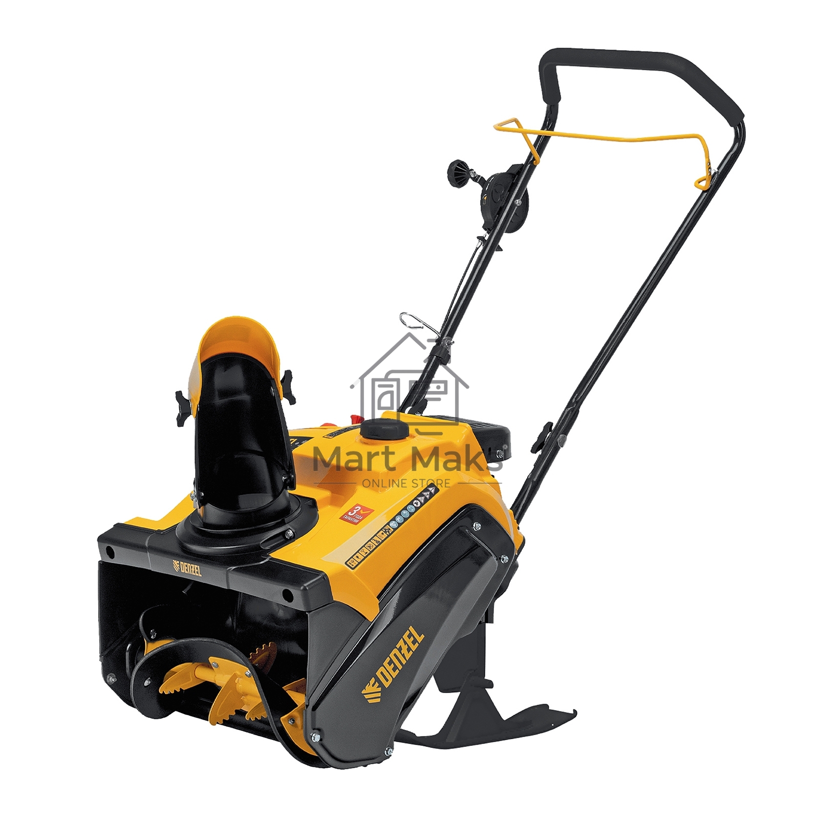 Бензиновая снегоуборочная машина SB 460 Sled, 99cc, лыжи ручной старт Denzel