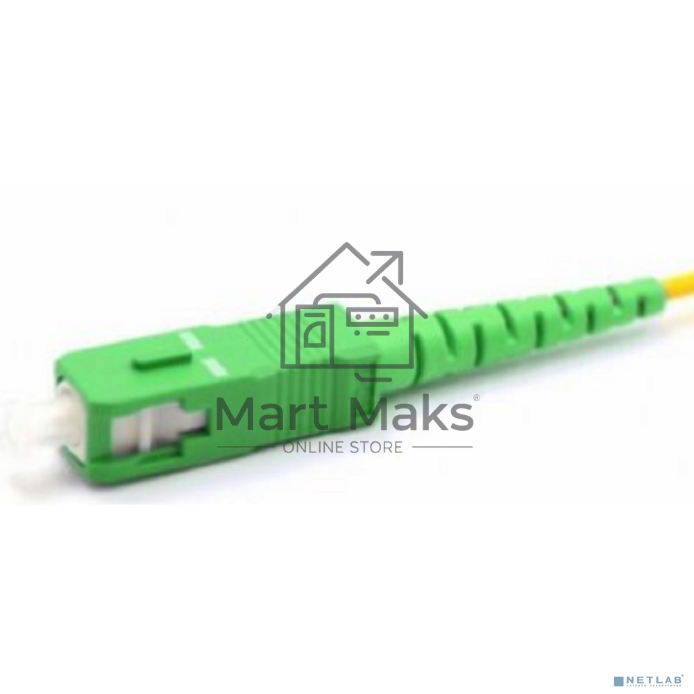 Патч-корд оптический соединительный (SM), 9/125 (OS2), SC/APC-SC/APC, (Simplex), LSZH, 1м