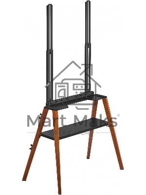 Подставка для телевизора Cactus CS-ST3645BKWN черный/орех 43