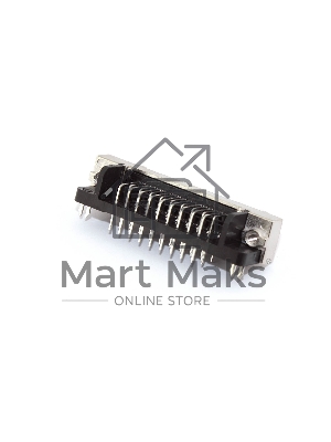 Разъем SCSI тип HPCN 36 пин для монтажа на плату, сквозная пайка