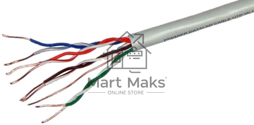 Кабель сетевой Premier 23-115 305 UTP 4 пары cat.5E solid CCA 305м серый