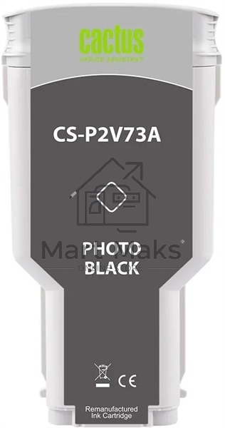 Картридж струйный Cactus CS-P2V73A №730 фото черный (300мл) для HP Designjet T1600/1700/2600