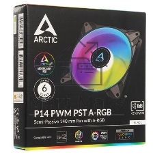 Вентилятор для корпуса ARCTIC P14 PWM PST A-RGb 0dB черный - retail (ACFAN00239A)