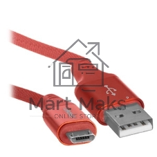 Кабель Crown USB - microUSB CMCU-3103M red
