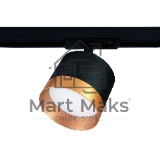 Трековый однофазный светильник Ambrella light GL5365 BK/GD черный/золото GX53 max 12W