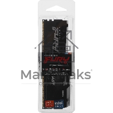 Оперативная память Kingston Fury Beast, DDR5, 16Gb (1x16GB), 6000MHz, CL36, DIMM, с радиатором, RGB, черный