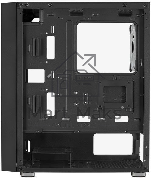 Компьютерный корпус Aerocool / Formula Graphite-G-BK-v2 черный без БП ATX 3x140mm 2xUSB3.0 audio