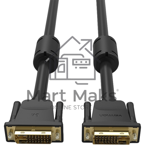 Кабель Vention DVI-D Dual link 25M/25M с ферритовым фильтром - 2м.