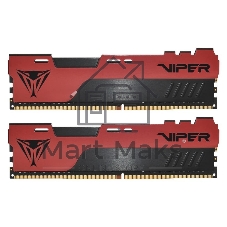 Оперативная память Patriot Viper Elite II, DDR4, 64GB (2x32 GB), 3200 MHz, CL18, DIMM, радиатор, красный/черный