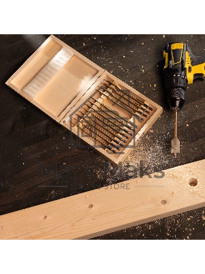 Набор сверл Matrix перовых по дереву, 6-8-10-12-13-14-16-18-19-20-22-24-25 мм 13 шт дерев