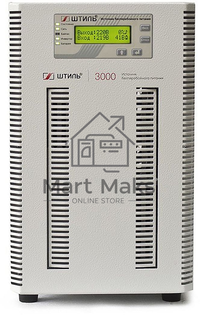 Источник бесперебойного питания Штиль ST1103SL 3кВА, On-line, напольное исполнение, со встроенными АБ