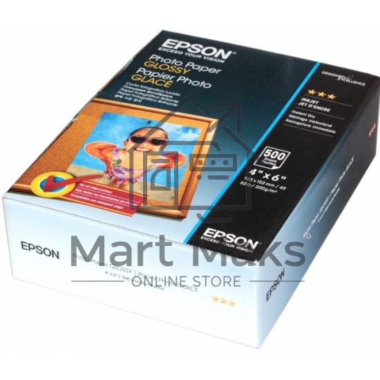 Бумага EPSON Photo Paper Glossy 200г/м2 10x15 500sheets