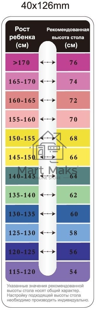 Стол детский Cactus CS-KD01-LBL столешница МДФ, голубой 100x80x60см