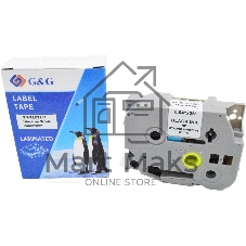 Картридж ленточный G&G GG-TZES251 черный на белом 24x8 для Brother 1010/1280/1280VP/2700VP