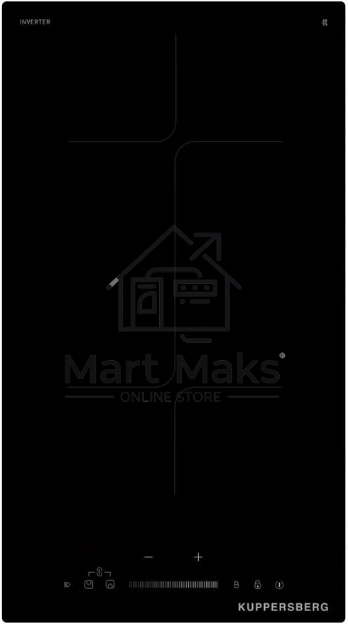 Индукционная варочная панель Kuppersberg ICI 316, 30 см, индукция, High-Tech, inverter, прямой край, 9 уровней мощности, бустер, Stop and Go, Flexi-zone, автоматическое отключение, таймер, индикатор остаточного тепла, сенсорное/слайдерное управление, черн