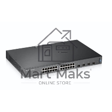 Коммутатор Zyxel XS3800-28 L2+ switch, 4xRJ-45: 1/2.5/5/10G, 8xCombo (SFP: 1/10G, RJ-45: 1/2.5/5/10G), 16xSFP +