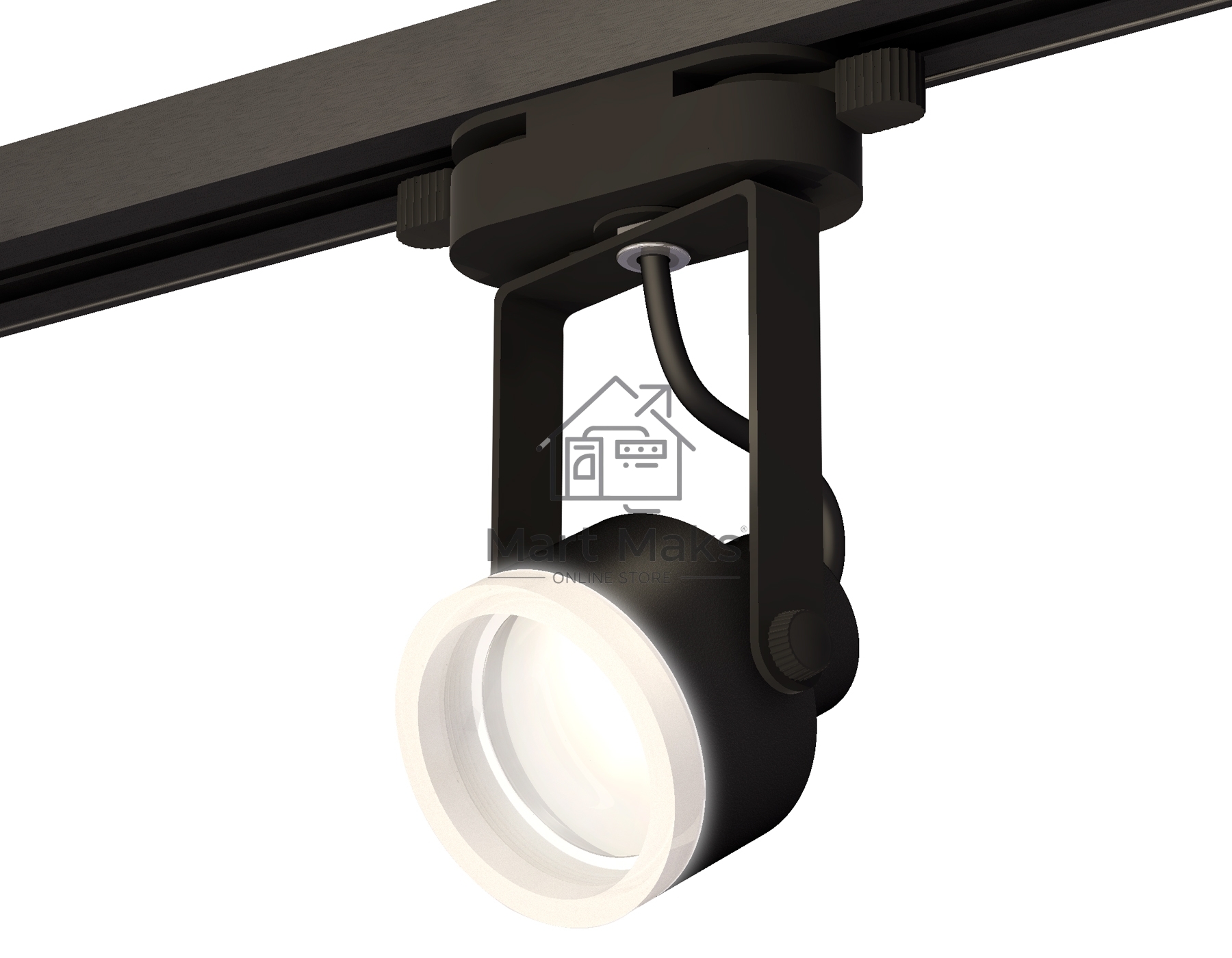 Светильник Ambrella light XT6602084 PBK/FR черный полированный/белый матовый MR16 GU10 (C6602, N6245)