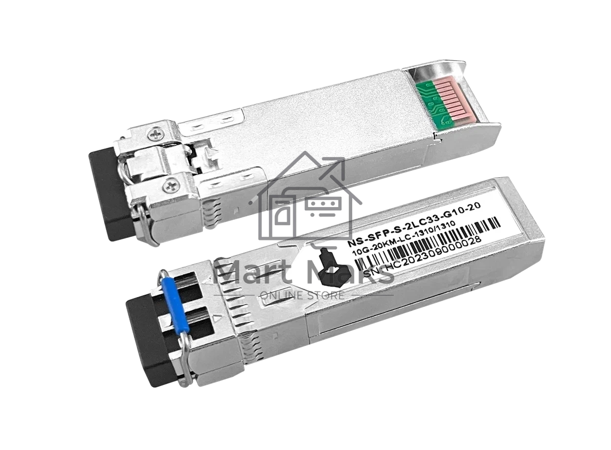 Оптический SFP Модуль 10G. Два волокна Single Mode. Скорость: 10 Гбит/c. Тип разъема: 2LC. Оптический бюджет: 15дБ. Расстояние передачи - до 20км. Рабочая длина волны,нм - Tx:1310/Rx:1310. Поддержка DDM. Размеры (ШхВхГ): 13,7x8,5x55,35мм. Рабочая температура: 0…+70°С.