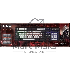 Клавиатура проводная Defender Dark Knight R GK-077, USB, черный/белый
