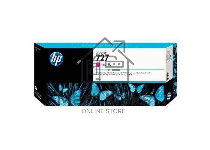 Картридж струйный HP 727 F9J77A пурпурный для HP DJ T1500/T1530/T2500/T2530/T920/T930 (300мл)