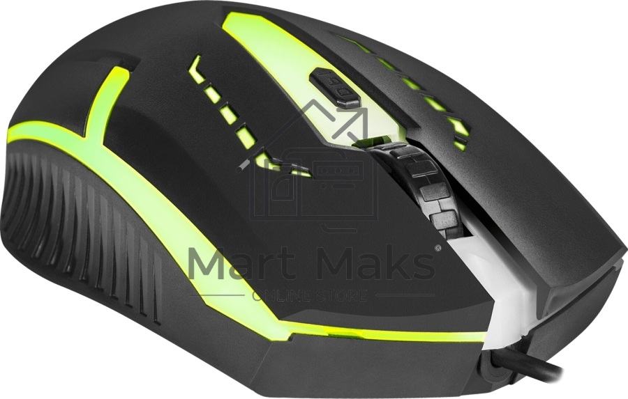Мышь проводная Defender Hit MB-601 черный, 1200 dpi, USB, кнопки - 4