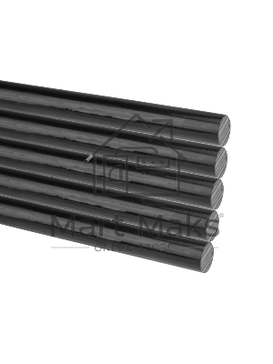 Клеевые стержни Rexant, Ø7 мм, 200 мм, черные, 1кг., пакет