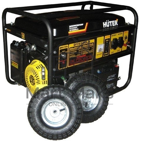 Электрогенератор бензиновый Huter DY6500LX, 5.5 кВт, 71 дБ, 89 кг