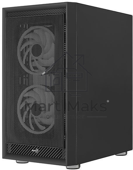 Компьютерный корпус Aerocool / Formula Graphite-G-BK-v2 черный без БП ATX 3x140mm 2xUSB3.0 audio