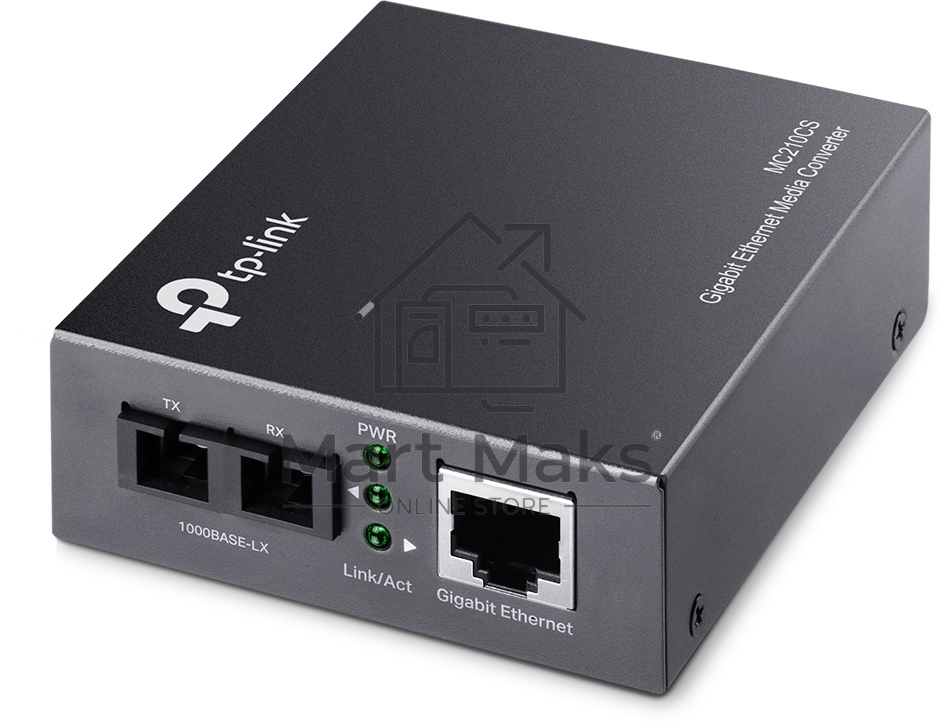 Сетевой коммутатор TP-Link SMB MC210CS Медиаконвертер 1/1000M RJ45 port (Auto MDI/MDIX), Full-duplex, up to 15Km
