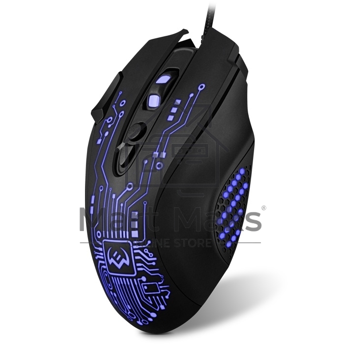 Мышь проводная SVEN RX-G715 черный, 3200 dpi, USB, кнопки - 8