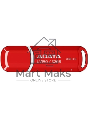 Флешка USB ADATA UV150 (AUV150-32G-RRD), 32Gb, USB 3.0, R/W 35/10, красный