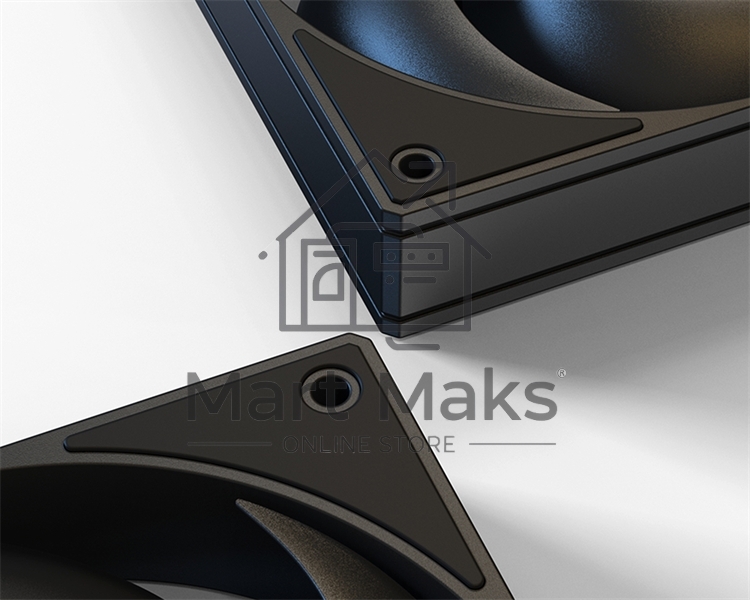 Вентилятор для корпуса ID-Cooling AS-120-K черный, 120 мм, 2000 об/мин, 27.2 дБ, 4 pin