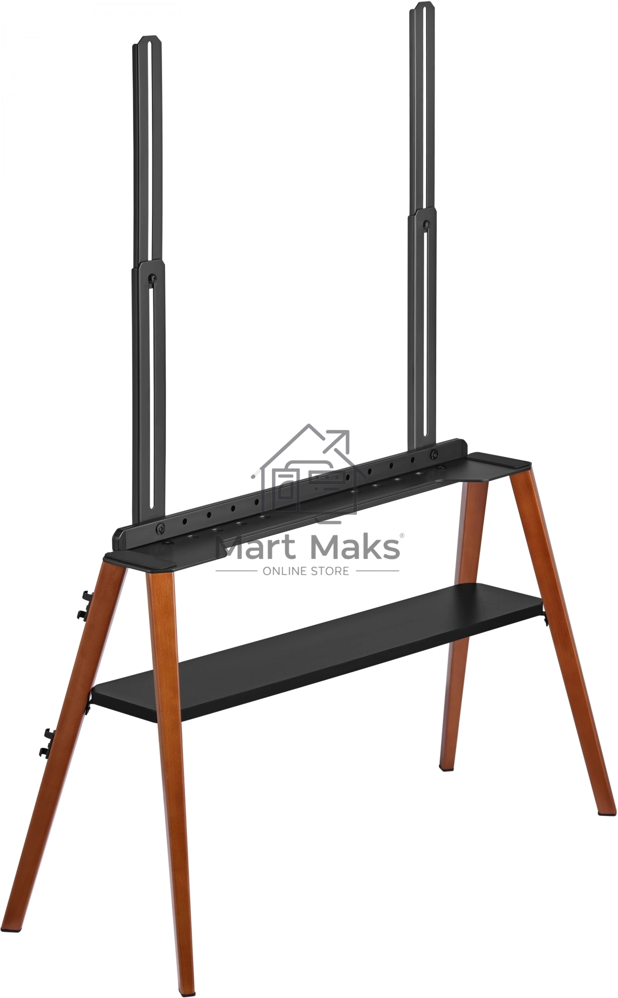 Подставка для телевизора Cactus CS-ST3647BKWN черный/орех 49
