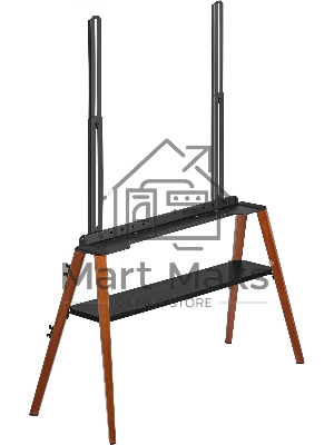 Подставка для телевизора Cactus CS-ST3647BKWN черный/орех 49