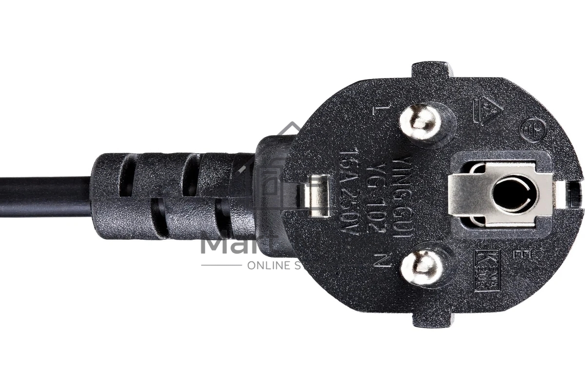 Кабель комп - розетка 220V EU (угловой) 3GX1,5mm2, 1,8m, медь, Telecom