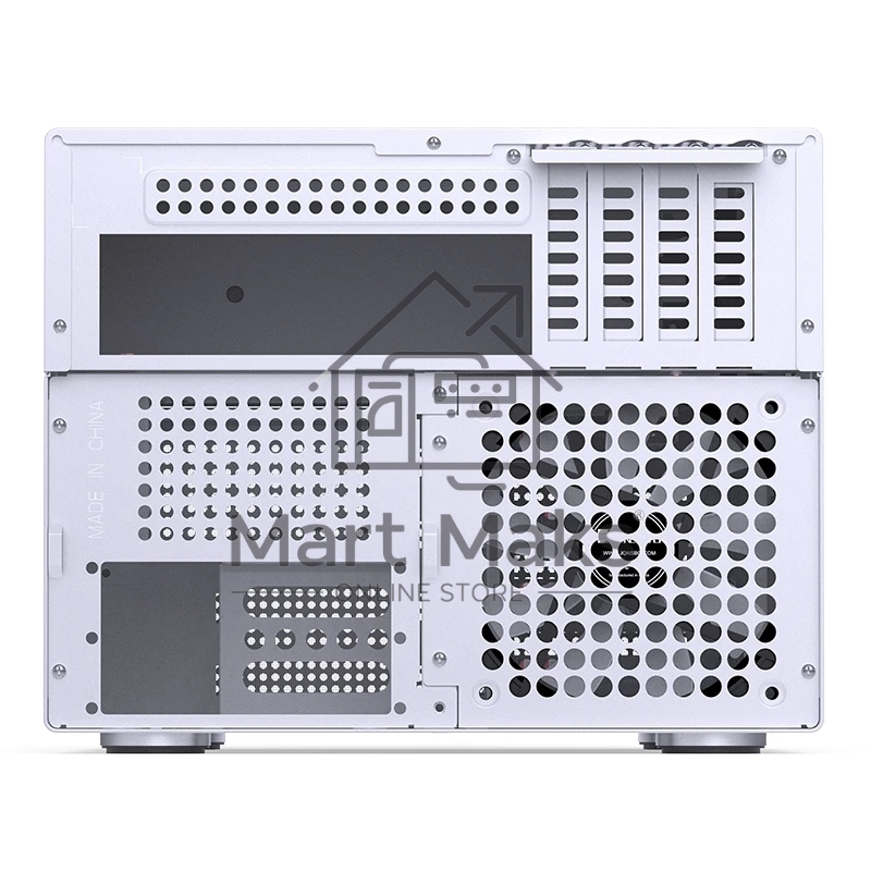 Корпус без блока питания JONSBO N4, Mini-Tower, 1x120mm, 1xUSB-A 3.0 + 1xUSB-C 3.2, SFX PSU Support, mATX, mITX White