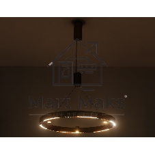 Подвесной светодиодный светильник Ambrella light FL5846/1+3 GD золото 40W 3000K/4200K/6400K D600*1200 (без ПДУ)