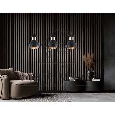 Светильник Ambrella light TR8469/3 BK/FGD черный/золото E27/3 max 60W 550*135*1000