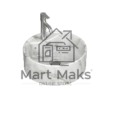 Раковина круглая накладная BAU Element D41, с отверстием под смеситель, мрамор