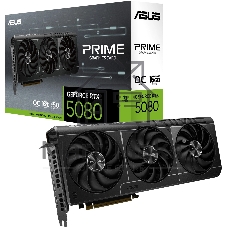 Видеокарта ASUS PRIME GeForce RTX 5080 OC Edition, 16 GB GDDR7, 256 bit, 3xDisplayPort, HDMI, GPU 2295 MHz