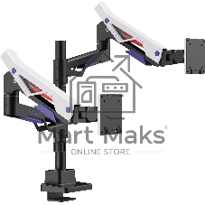 Кронштейн для мониторов Ultramounts UM742BW черный/белый 24