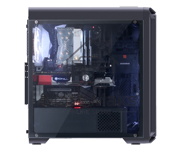 Компьютерный корпус ZALMAN I3, без БП, большое боковое окно, черный,ATX