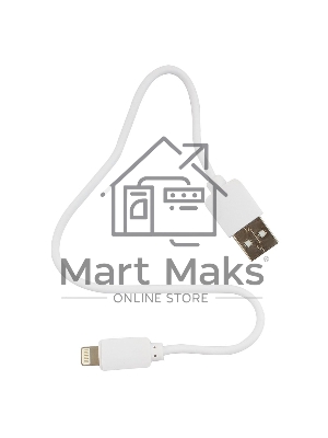 Кабель USB Гарнизон GCC-USB2-AP2-0.3M-W AM/Lightning, для iPhone5/6/7, IPod, IPad, 0.3м, белый, пакет