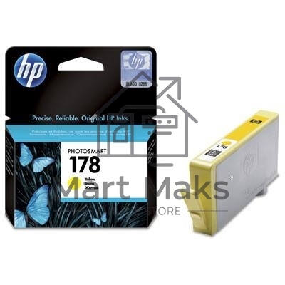 Картридж струйный HP №178 CB320HE желтый для HP C5383/C6383/B8553/D5463 (300стр.)