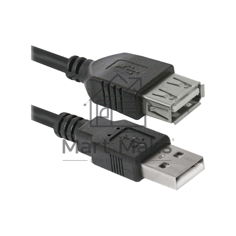 Кабель USB Defender USB02-17 USB2.0 AM-AF, 5.0м (87454)