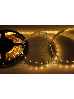 Лента светодиодная открытая, 8 мм, IP23, SMD 2835, 60 LED/m, 12 V, цвет свечения теплый белый